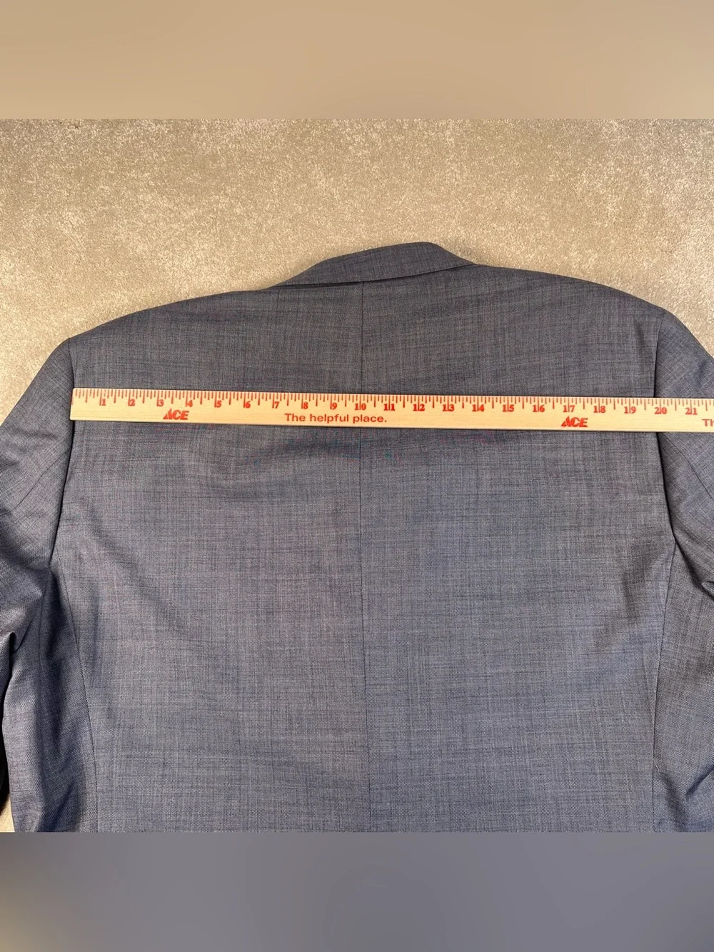 Lauren Ralph Lauren Sport Coat Blazer Slim Fit Blue 2 Button 100% Wool Men's 48R